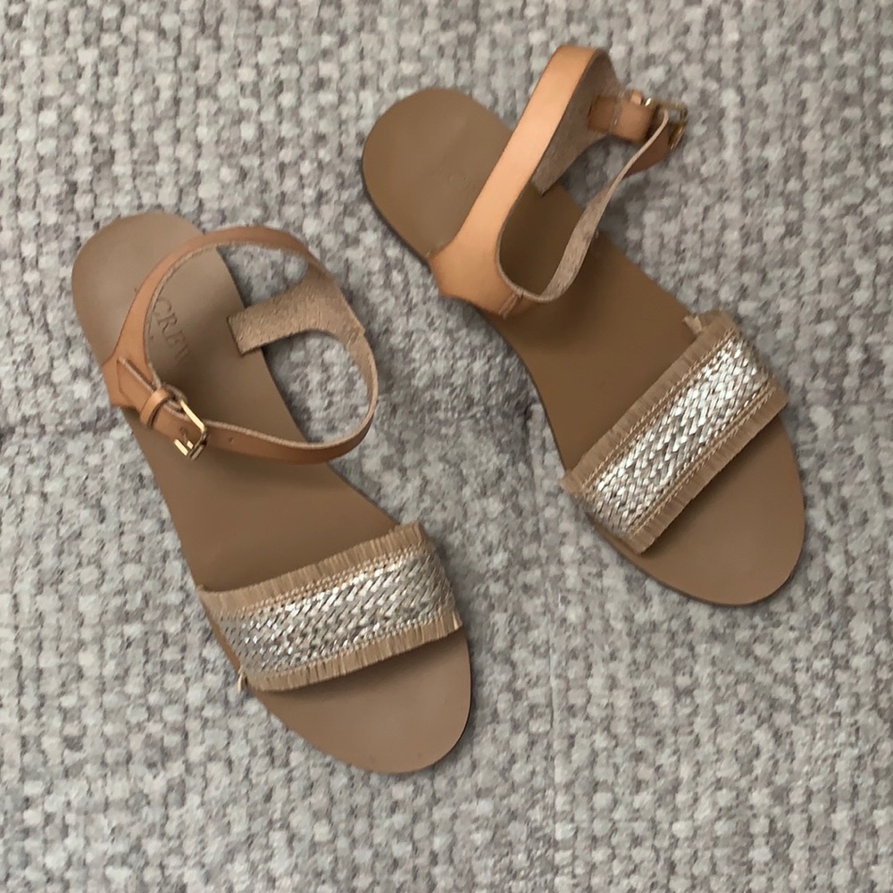 J crew leather sandals